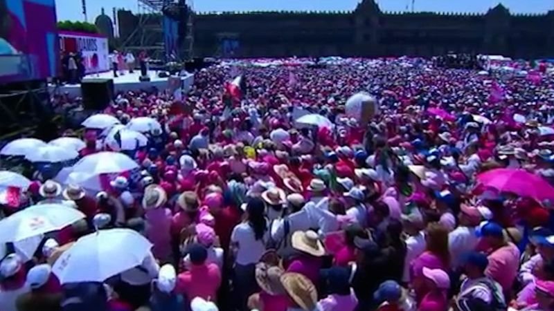 Elecciones en México: Más de 95.000 personas se unen a la "Marea Rosa"