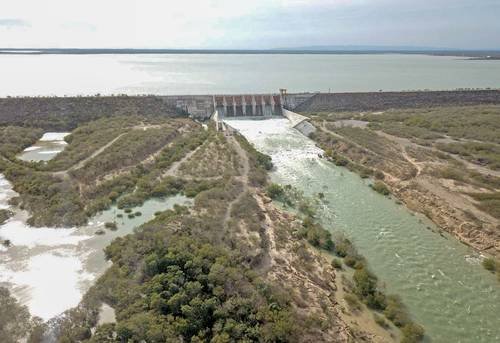 Inició el vaciado de la presa El Cuchillo para cumplir con el pago de agua a EE. UU.