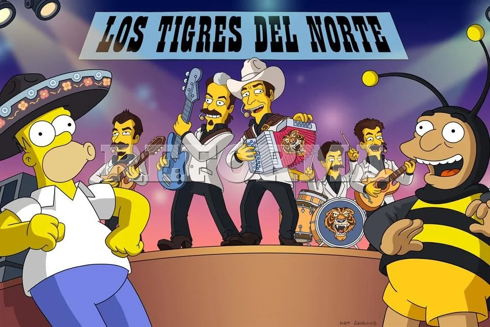 Los Tigres del Norte entran en el universo de 'Los Simpson'