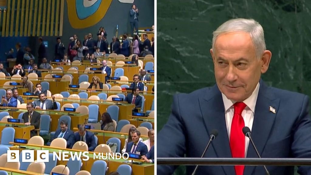 En video: numerosos delegados se retiran de la ONU durante la intervención de Netanyahu