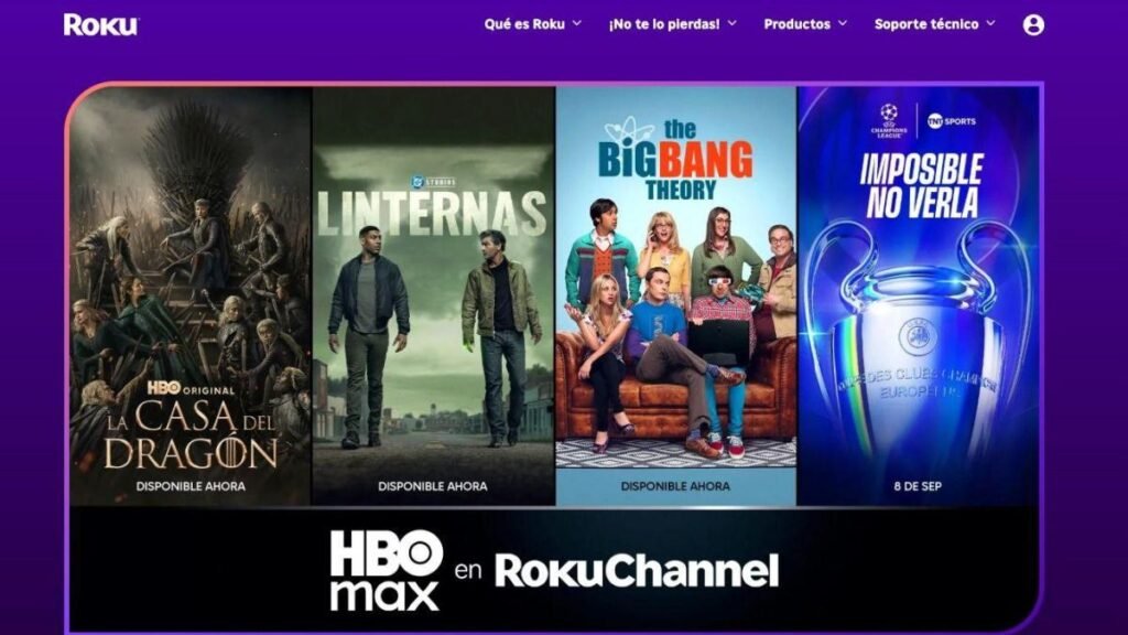HBO Max se une a las Suscripciones Premium en The Roku Channel